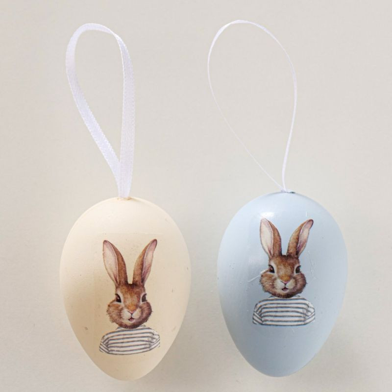 Osterbehang Jonas Hase Ei 4x6 cm 12 Stück Osterschmuck